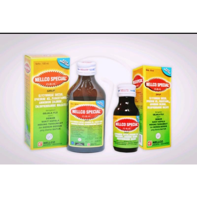 Jual NELLCO SPECIAL OBH PE OBAT BATUK HITAM PILEK DEMAM FLU NELLCO