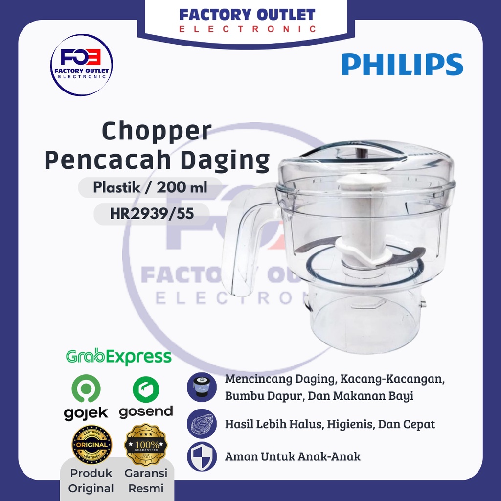 Jual Philips Hr Walita Chopper Pencacah Daging Sayur Makanan