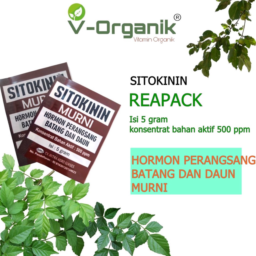 Jual Pupuk Hormon Perangsang Batang Dan Daun Sitokinin Reapack Gram