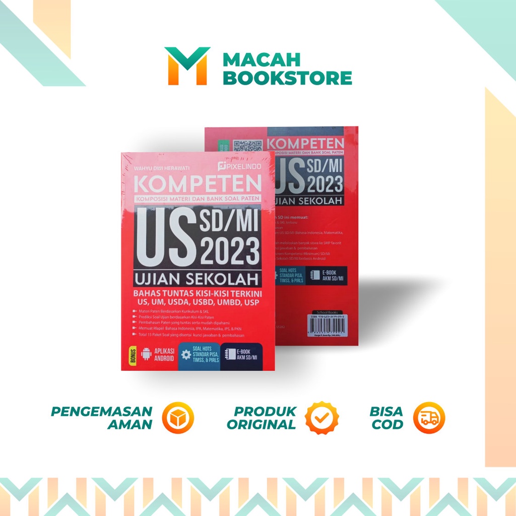 Jual Buku Kompeten Ujian Sekolah SD MI 2023 Ar Ruzz Media Shopee