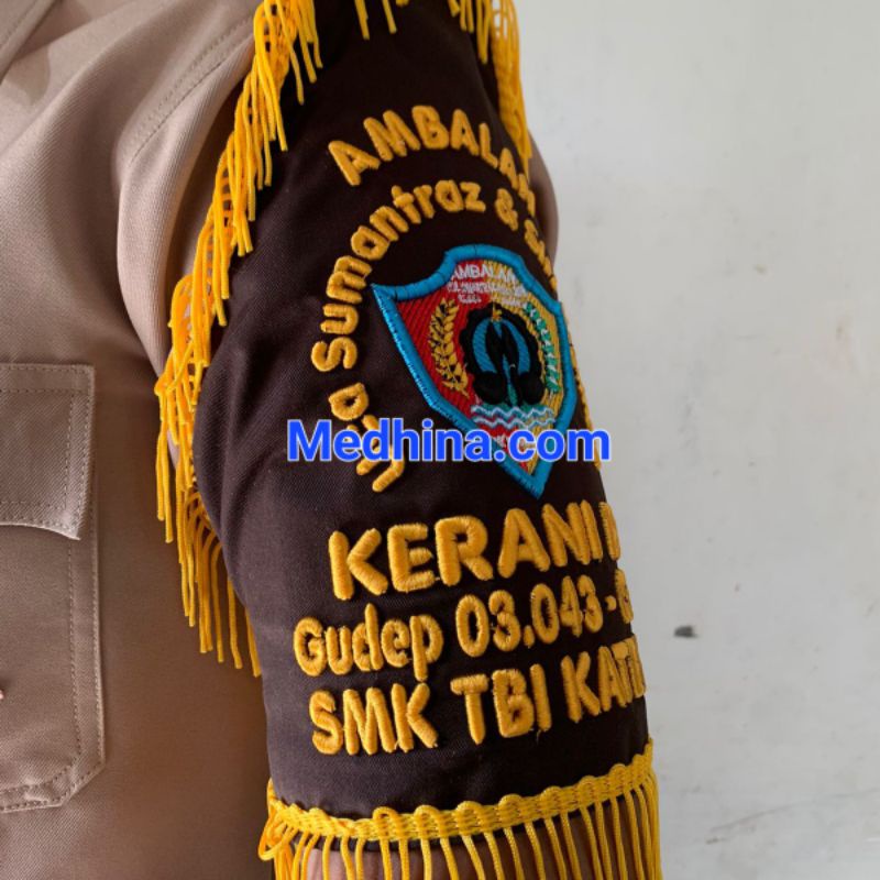 Jual Ban Lengan Pramuka Bordir Dengan Rumbai Custom Shopee Indonesia