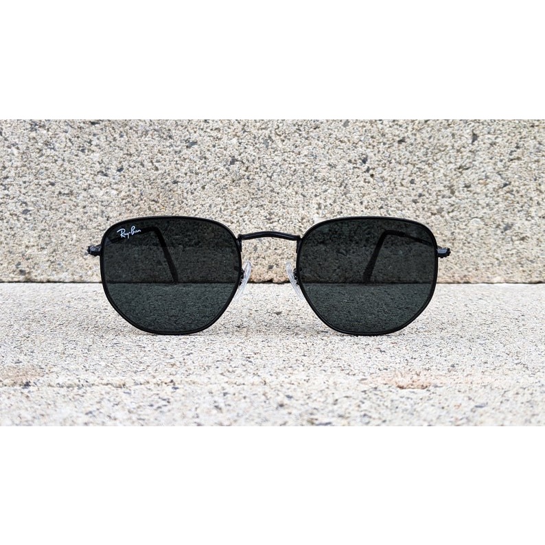 Jual Kacamata Rayban Hexagonal Full Black Original Secen Shopee Indonesia