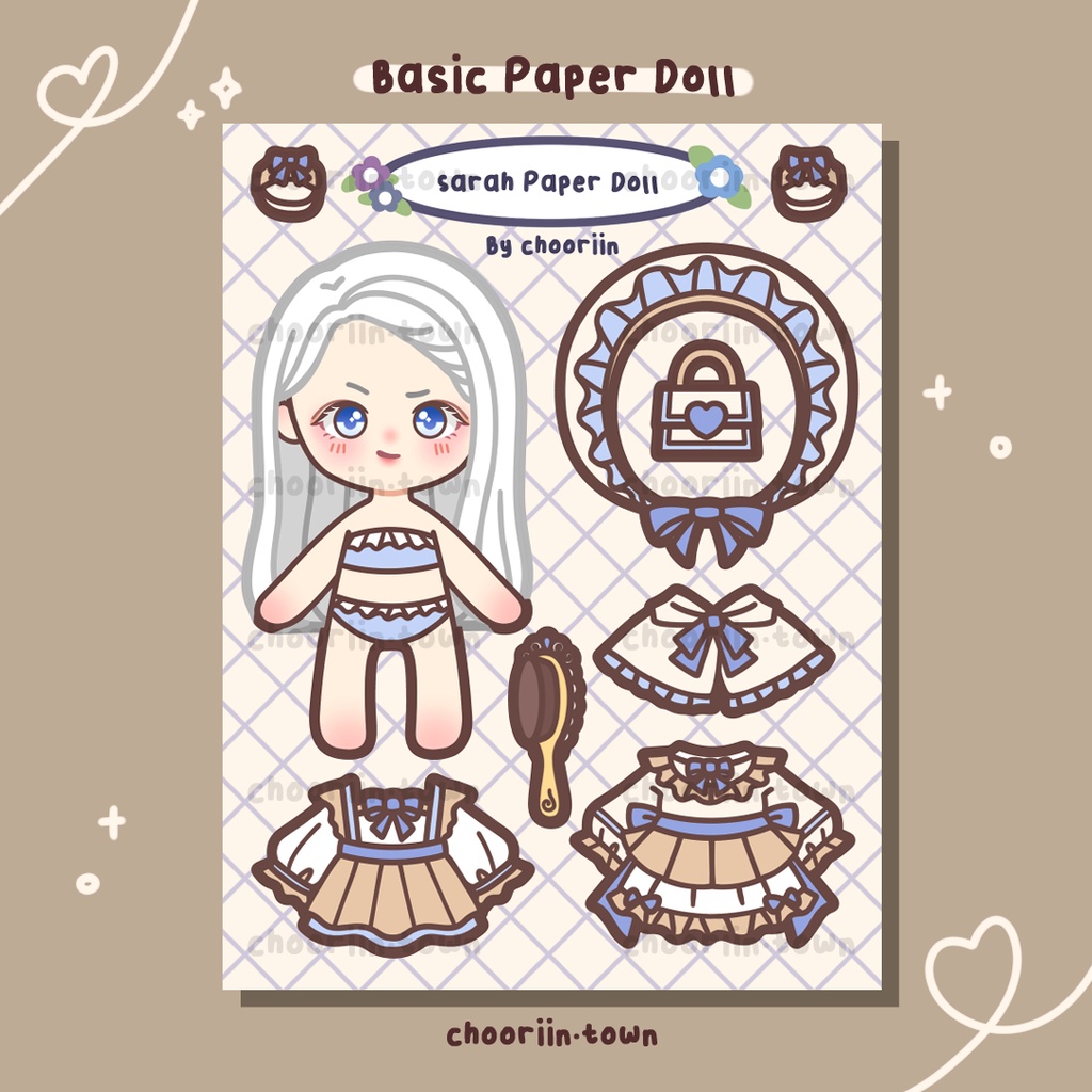 Jual Female Basic Paper Doll Mainan Jadul Bongkar Pasang Bp