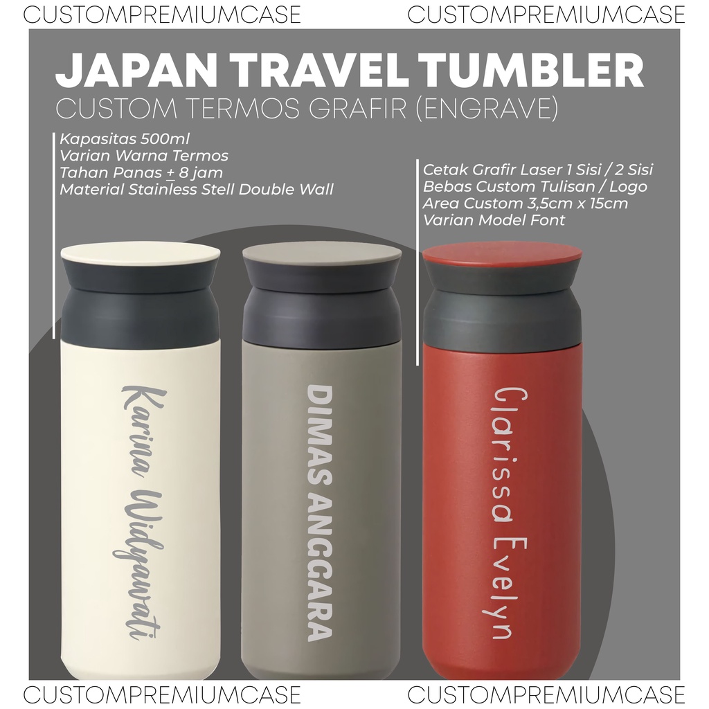 Jual Termos Tumbler Travel Japan Termos Custom Grafir Tumbler