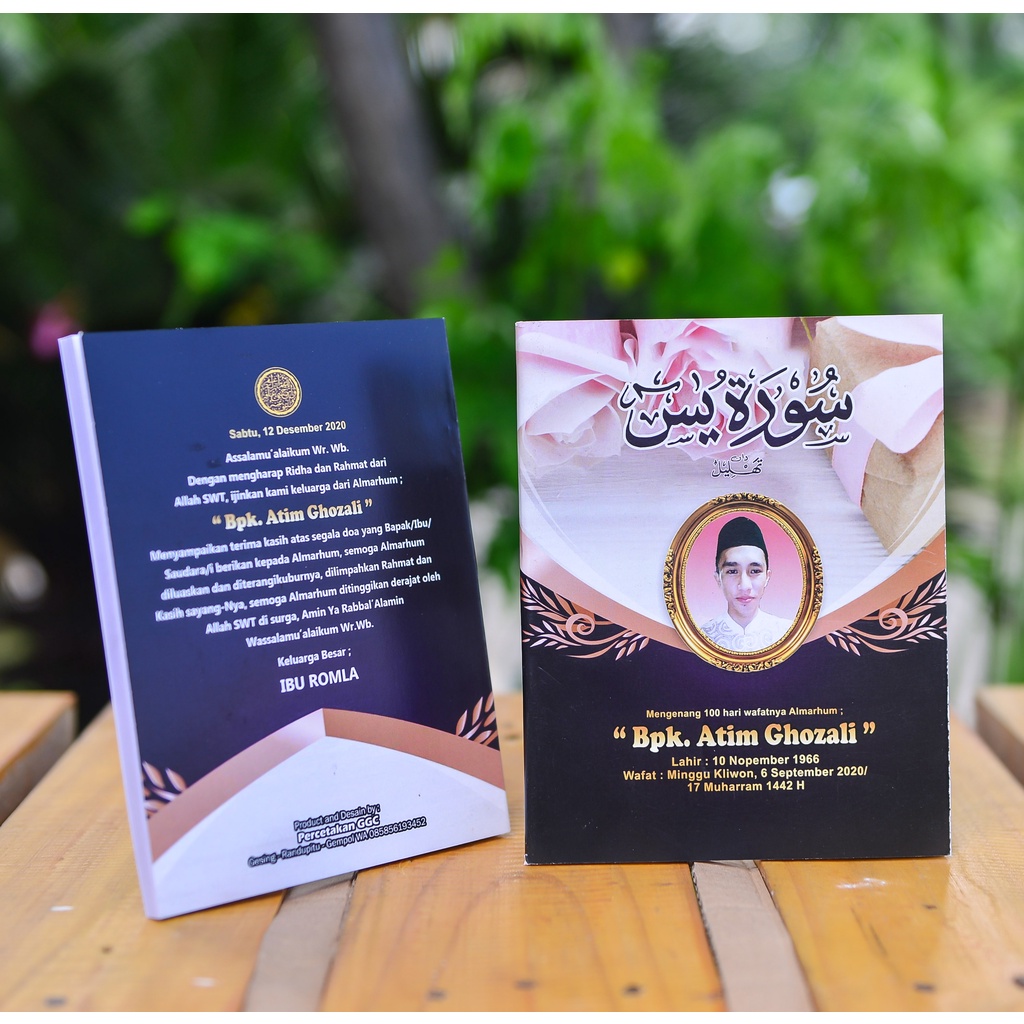 Jual BUKU YASIN Dan TAHLIL 64 HALAMAN Gratis PASANG FOTO ALMARHUM AH