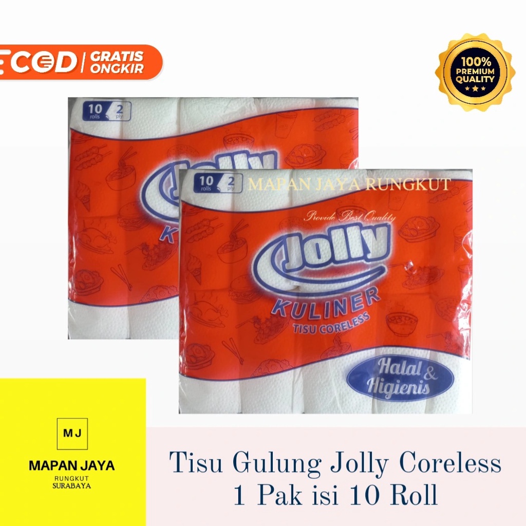 Jual Tisu Gulung Jolly Coreless Tissue Roll Jolly Kuliner Roll