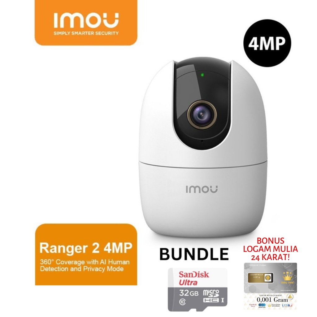 Jual Imou Ranger 2 Smart Tracking IPCamera CCTV Wi Fi Indoor H 265 4MP