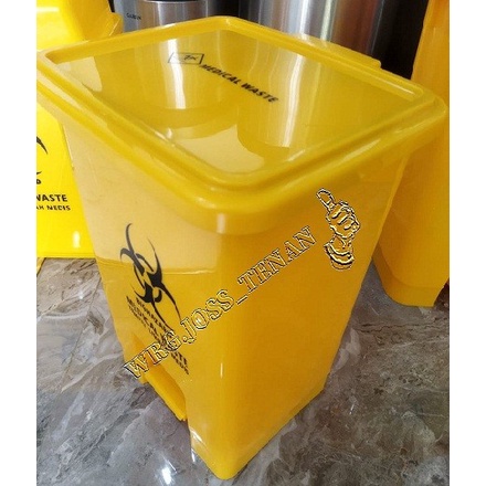 Jual MEDICAL THRASH BIN TEMPAT SAMPAH LIMBAH MEDIS BIOHAZARD KUNING