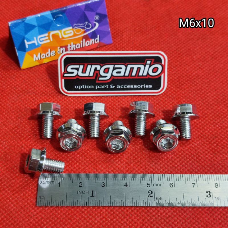 Jual Baut Probolt Stainless 2kunci 6x10 Baut Drat 10 Panjang 1cm Heng