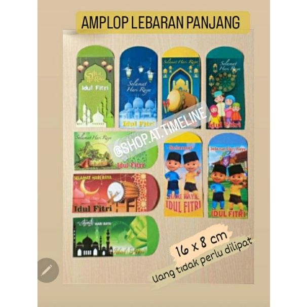 Jual Lembar Amplop Uang Thr Lebaran Uk Panjang Motif Islami Angpau