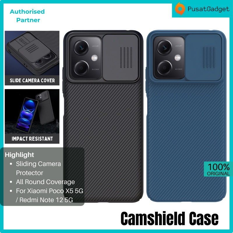 Jual Case Xiaomi Poco X5 Redmi Note 12 5G NILLKIN CamShield Slide