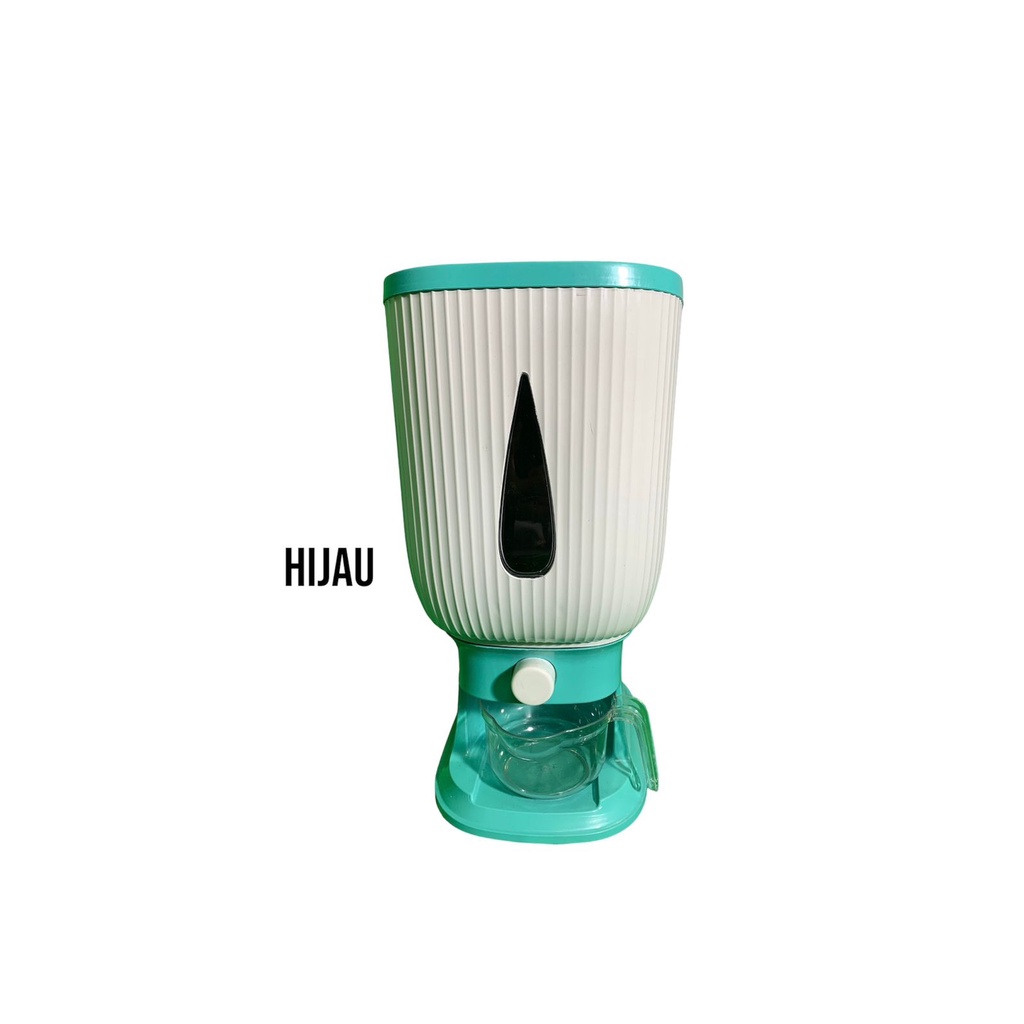 Jual Mall Perabot Affkh Dispenser Beras Liter Wadah Penyimpanan