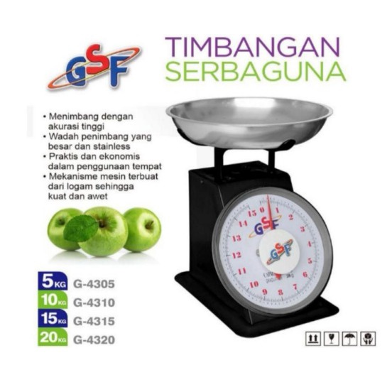 Jual TIMBANGAN BESI STAINLESS BUAH JARUM ANALOG MANUAL SERBAGUNA GSF