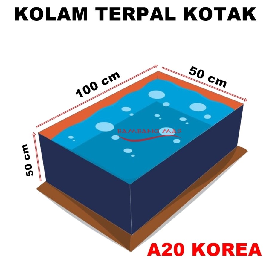 Jual Kolam Terpal Kotak Ikan Cupang A Korea Ukuran Cm X Cm X