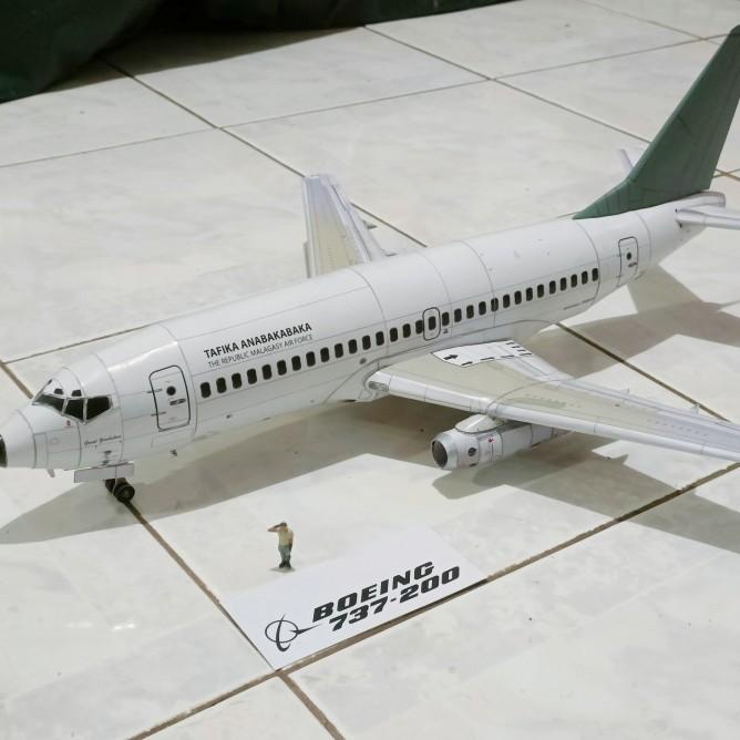 Jual Papercraft Miniatur Pesawat Boeing Skala Shopee