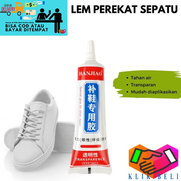 Jual Lem Power Perekat Sepatu Hanjiao Super Kuat Glue Waterproof Cairan