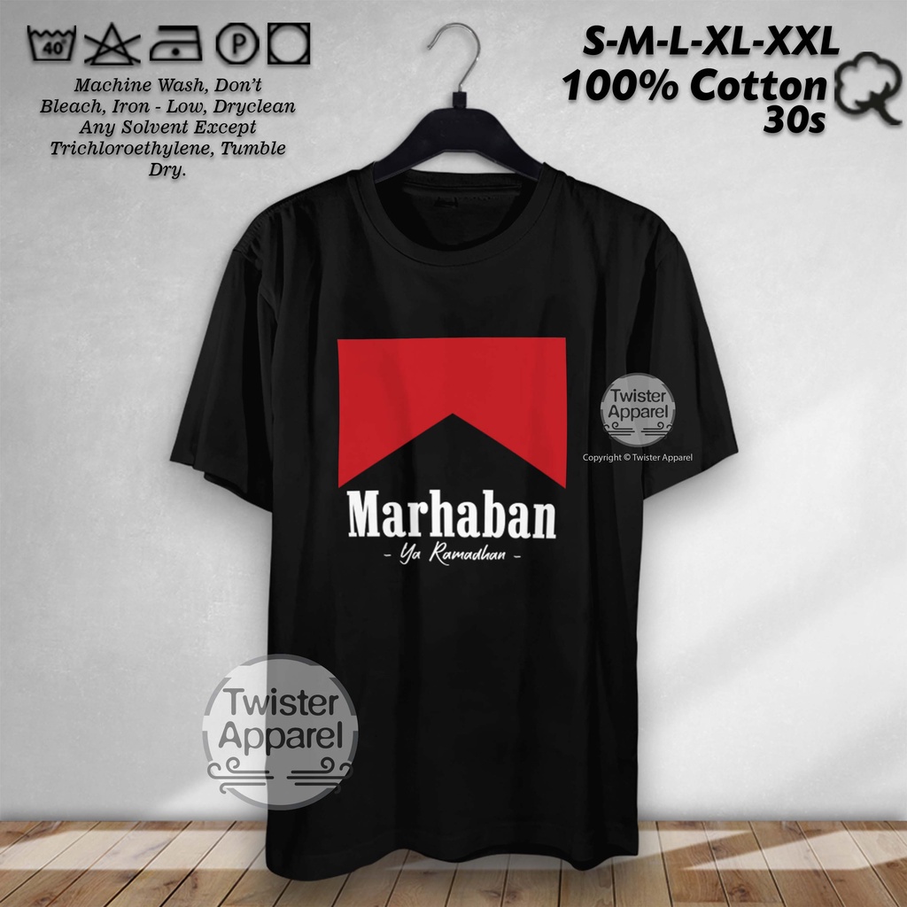 Jual Kaos Plesetan Marlboro Marhaban Ya Ramadhan Baju Distro Parodi