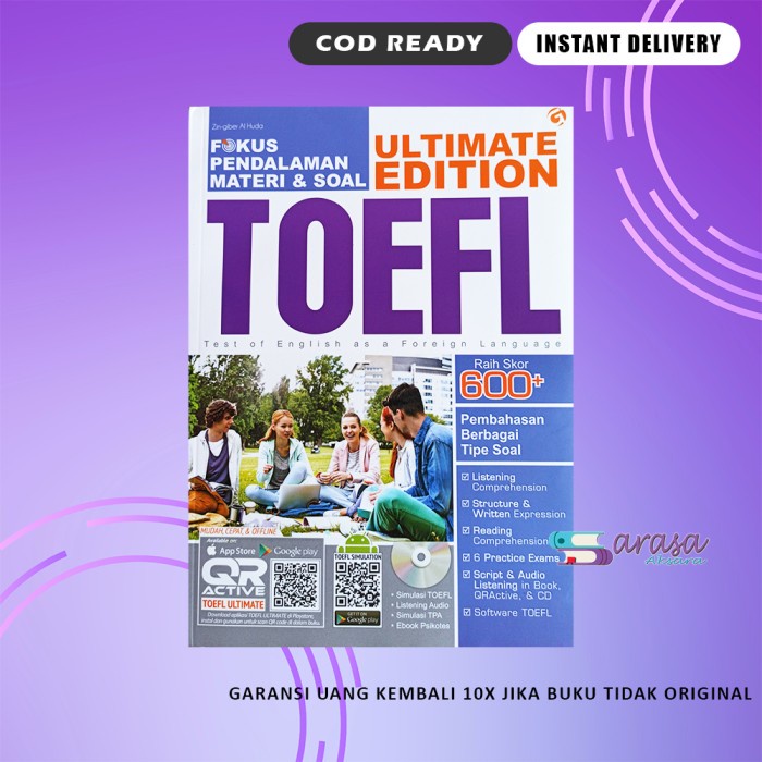 Jual Buku Tes Toefl Fokus Pendalaman Materi Soal Ultimate Edition