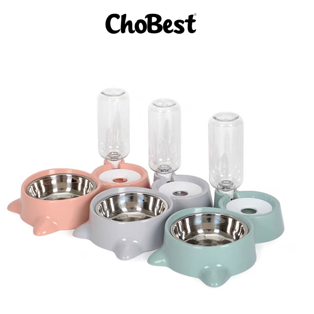 Jual Chobest Pet Feeder Tempat Makan Kucing Anjing Dispenser Minum