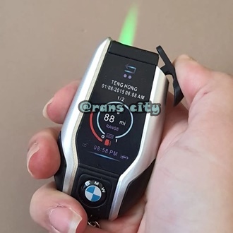 Jual Korek Api Unik Model Kunci Mobil BMW Dengan Lampu LED Dan