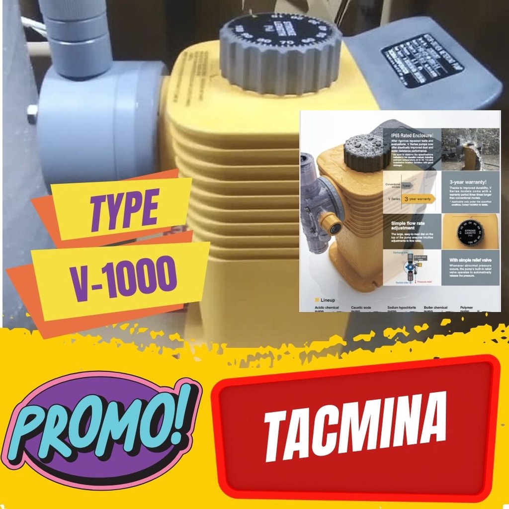 Jual Mesin Pompa Kimia Metering Dosing Pump Tacmina V Vtcf Hw