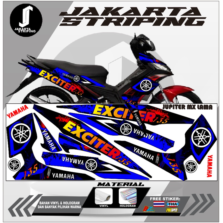 Jual Striping Sticker Jupiter Mx Old Stiker Lis Variasi