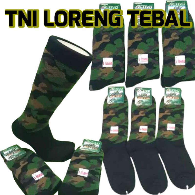 Jual Kaos Kaki Pdl Tni Cb Army Kaos Kaki Tni Hitam Polos Sangat Tebal