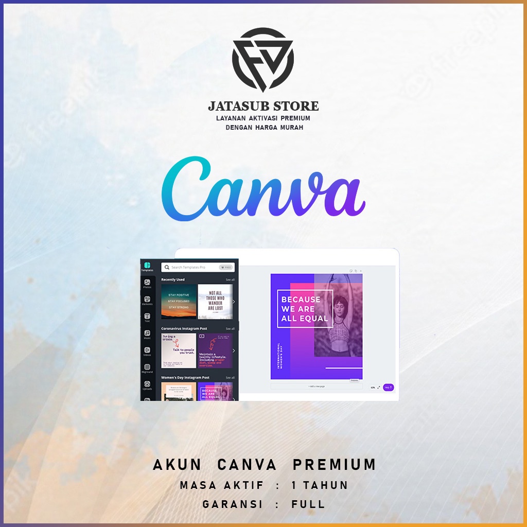 Jual Canva Pro Tahun Bergaransi Aktif Tahun Shopee Indonesia