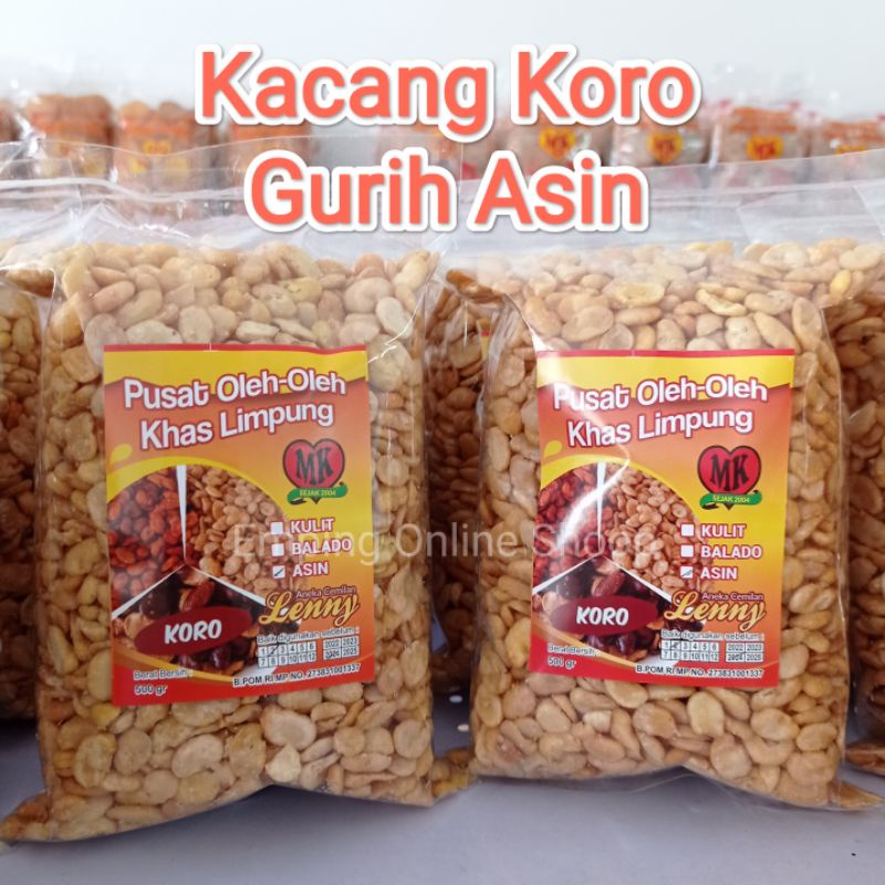 Jual KACANG KORO GURIH ASIN 500 GR Shopee Indonesia