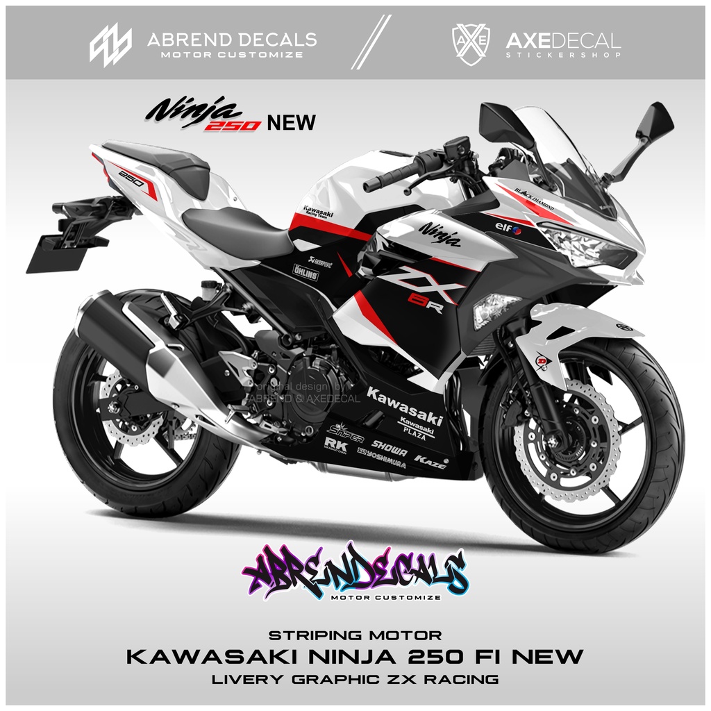 Jual Striping Ninja Fi New Livery Grafis Zx R Racing Stiker Motor