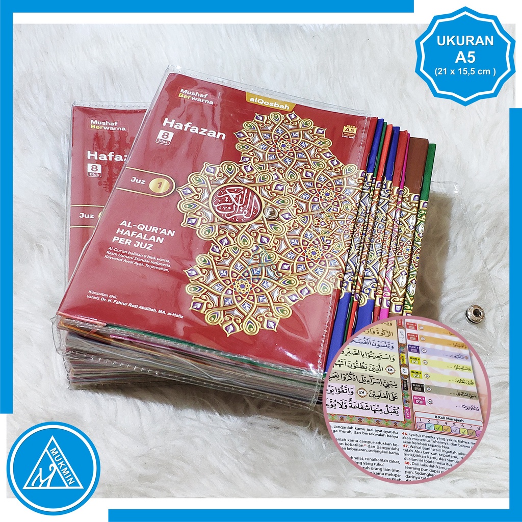 Jual Alquran Hafalan Per Juz Blok Warna Hafazan Per Juz Rasm