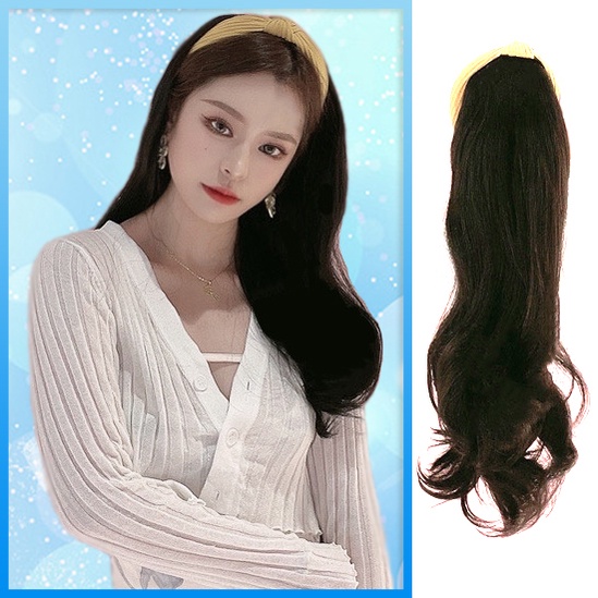 Jual Wig Bando Cantik Simple Dan Praktis Wanita Korean Version Panjang