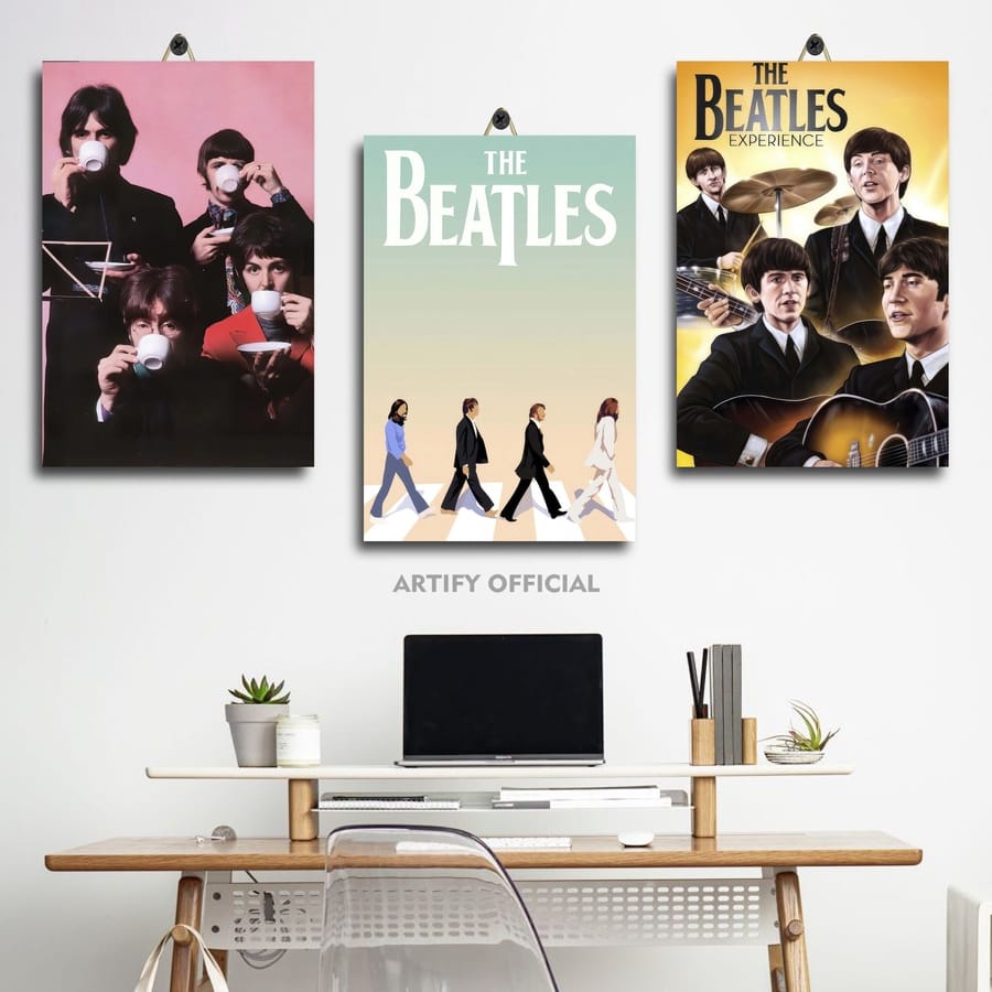 Jual Poster Kamar Cowok Band The Beatles Abbey Road Photo Session