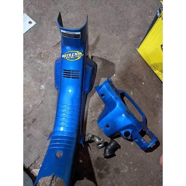 Jual Legshield Astrea Warna Biru Original Repaint Second Bekas Shopee