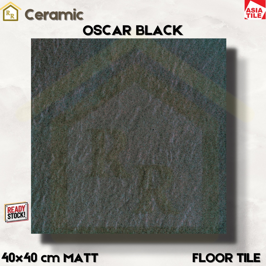 Jual Keramik Lantai X Cm Asia Tiles Motif Oscar Black Grey And