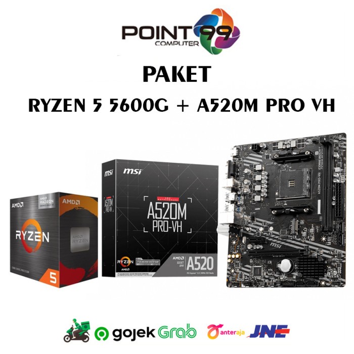 Jual Paket Mobo AMD Ryzen 5 5600G MSI A520M A Pro Shopee Indonesia