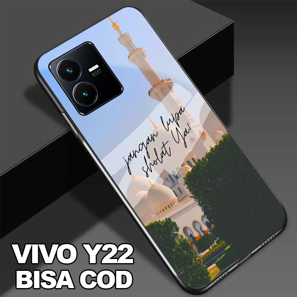 Jual Case Vivo Y22 Hardcase 2D Glossy Case Motif QUOTES Terbaru