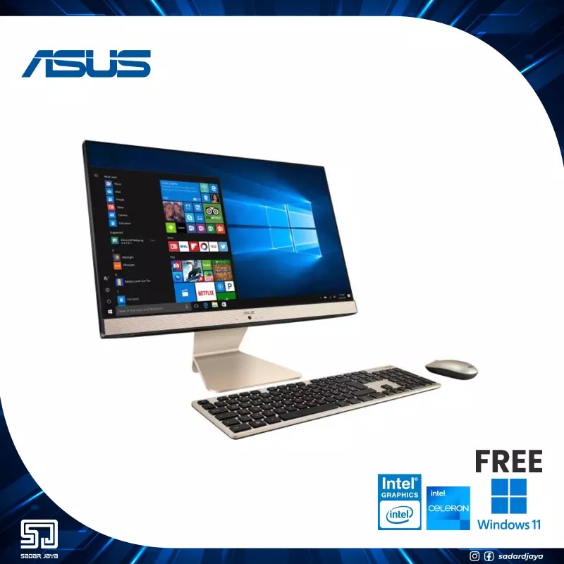 Jual Asus PC AIO Desktop V222GAK BA142W Intel J4025 4GB SSD 256 21 5