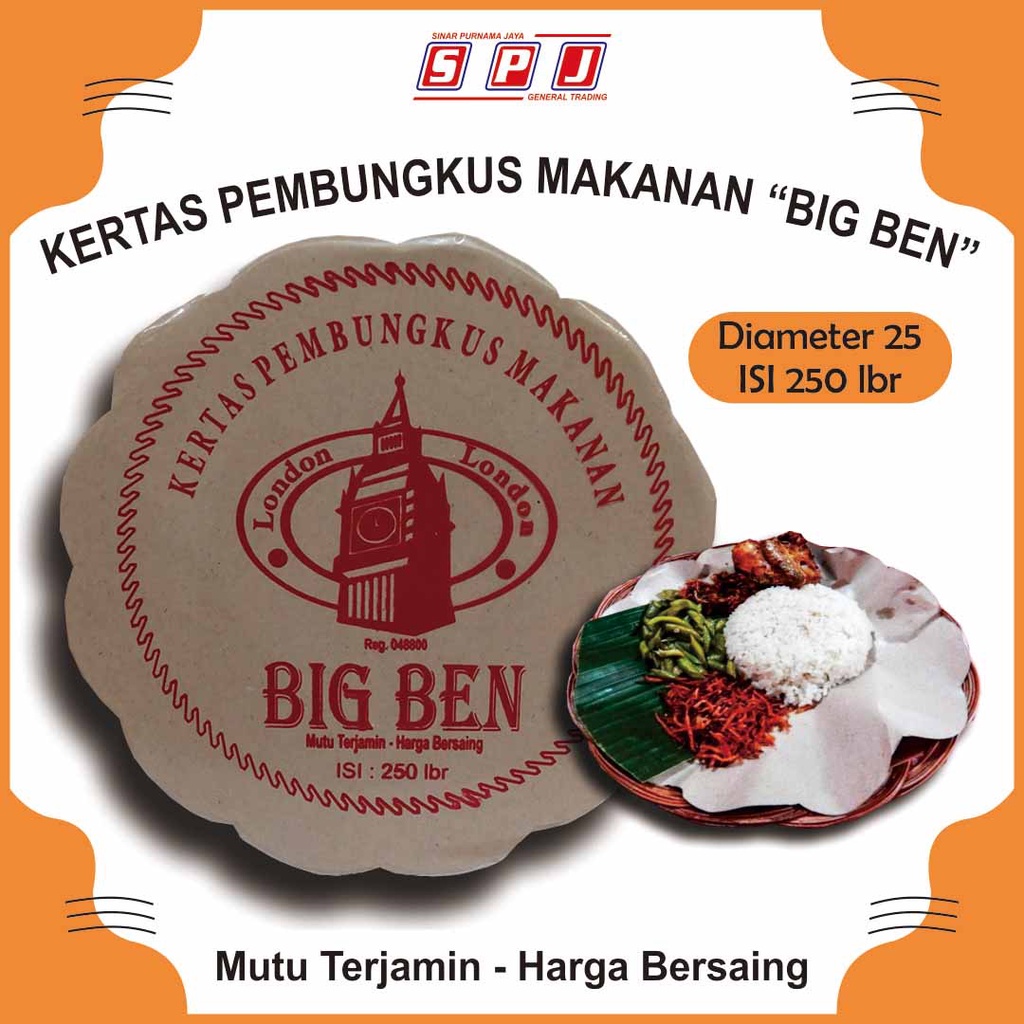 Jual Kertas Nasi Bunga Kertas Nasi BIG BEN Shopee Indonesia