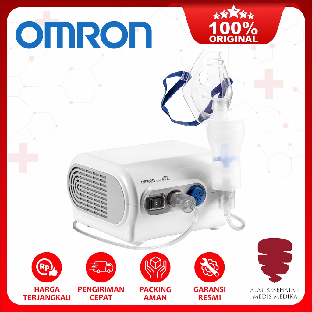 Jual Omron NE C28 Compressor Nebulizer Alat Uap Terapi Pernafasan Asma