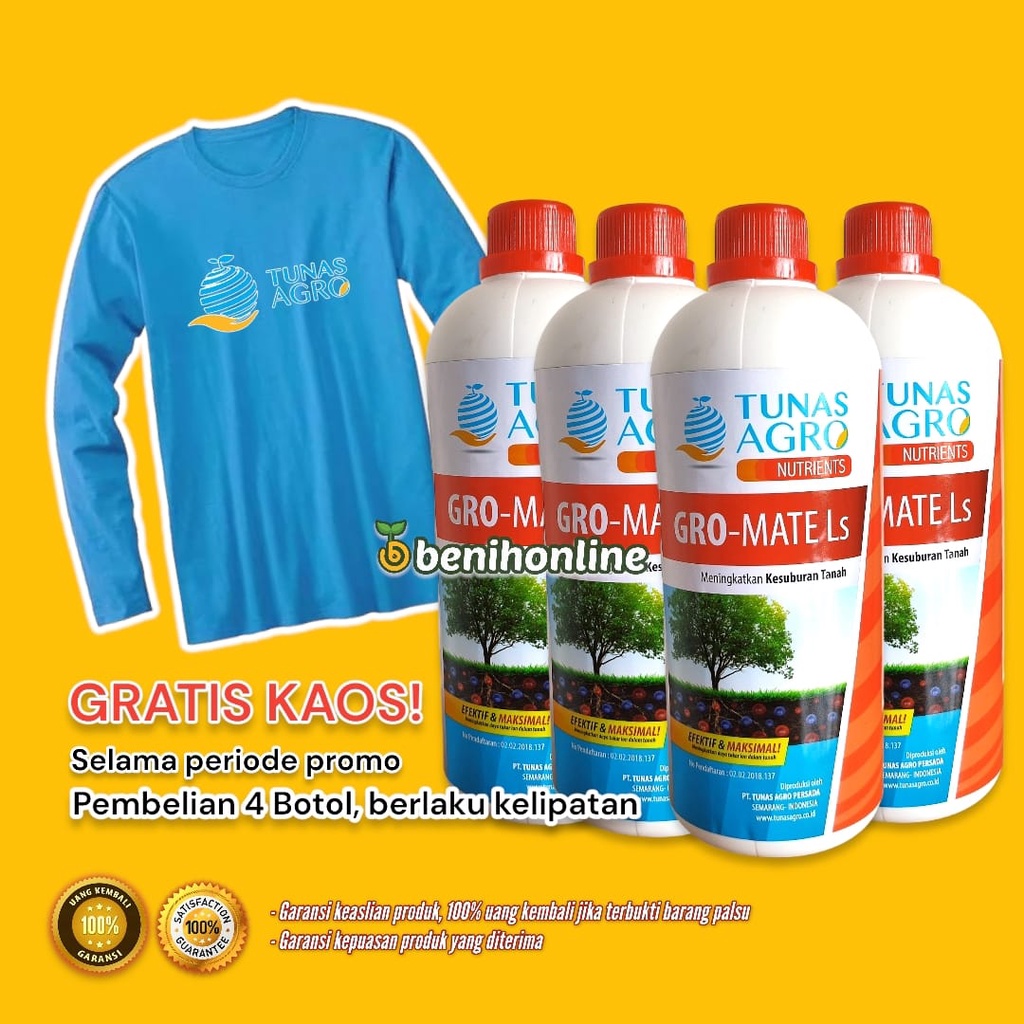 Jual Pupuk Cair Pembenah Tanah Gromate Ls Liter Tunas Agro