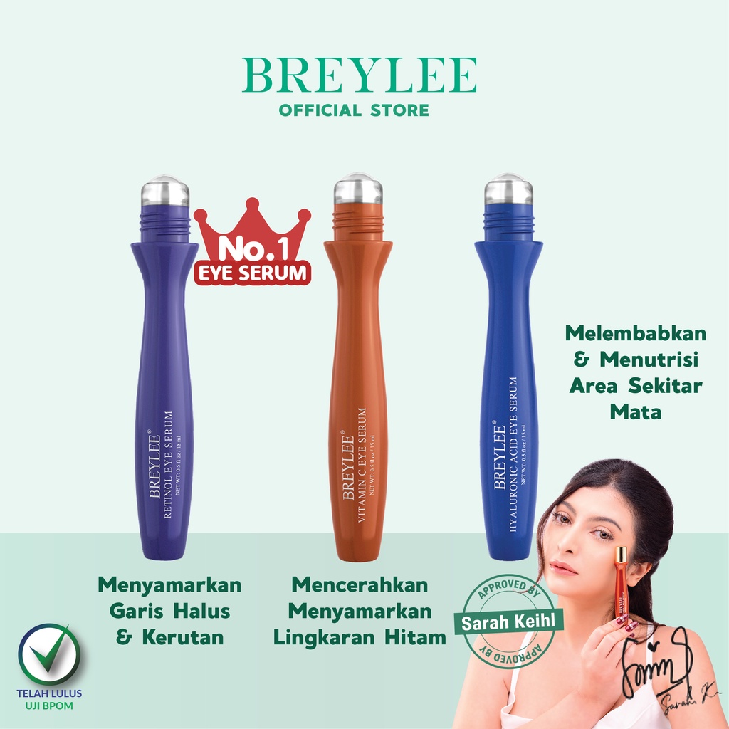 Jual BREYLEE VITAMIN C RETINOL HYALURONIC ACID EYE SERUM BREYLEE