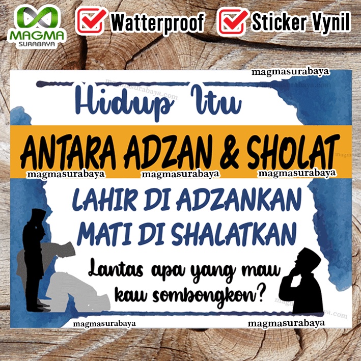 Jual Stiker Antara Adzan Dan Sholat Magma Surabaya Shopee Indonesia