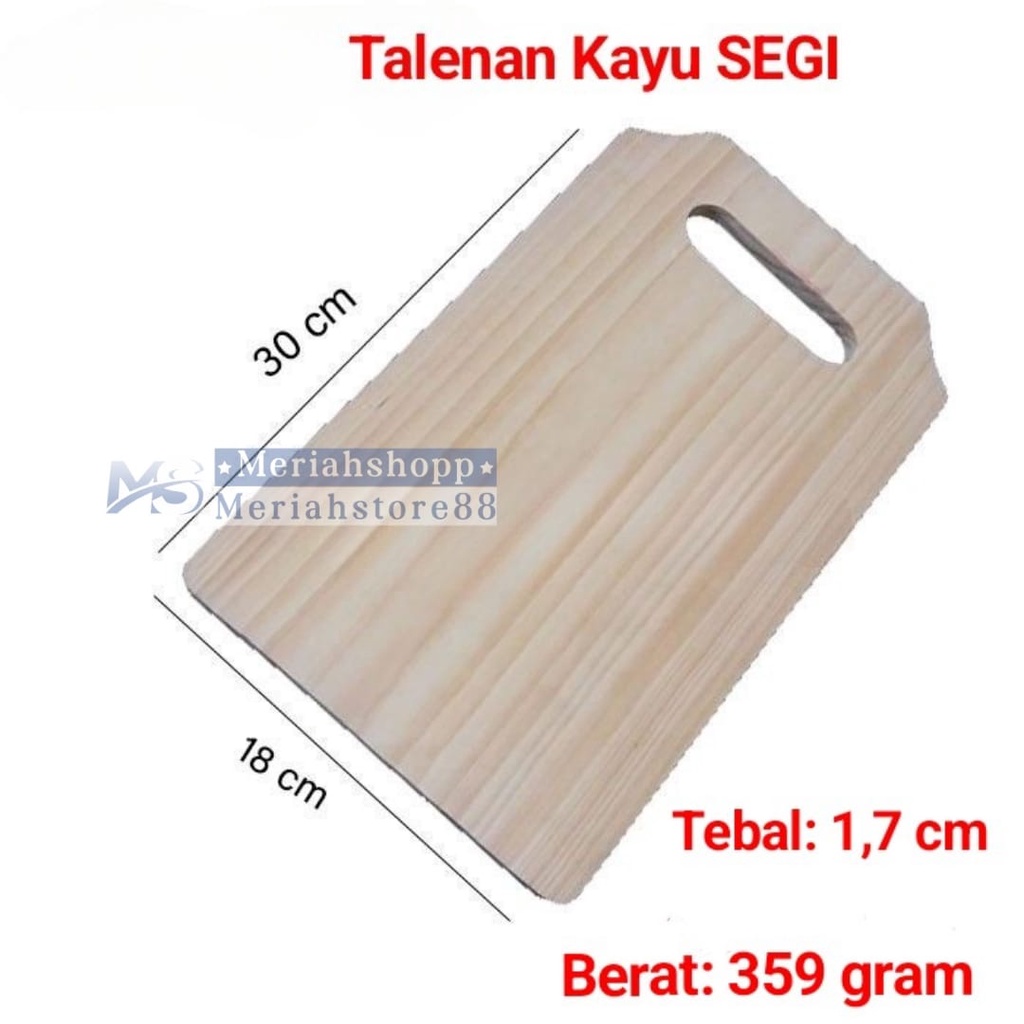 Jual Talenan Kayu Uk Besar 31x18 Cm Telenan Tebal 1 6cm Segi Persegi