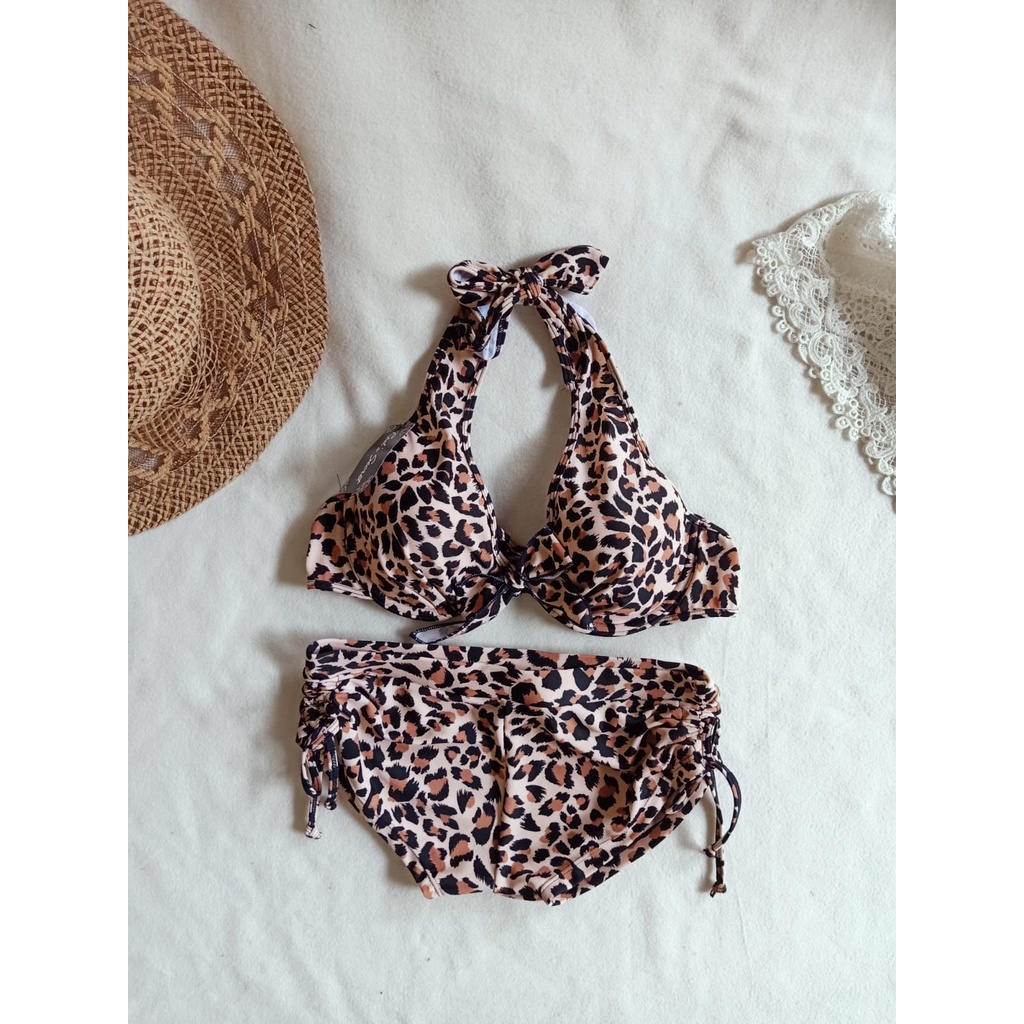 Jual Bk Loreng Macan Bikini Pantai Berkawat Busa Shopee