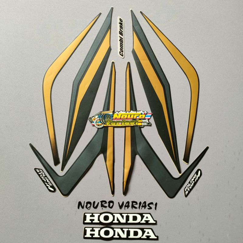 Jual Striping Honda Vario Hitam Doff List Body Standar