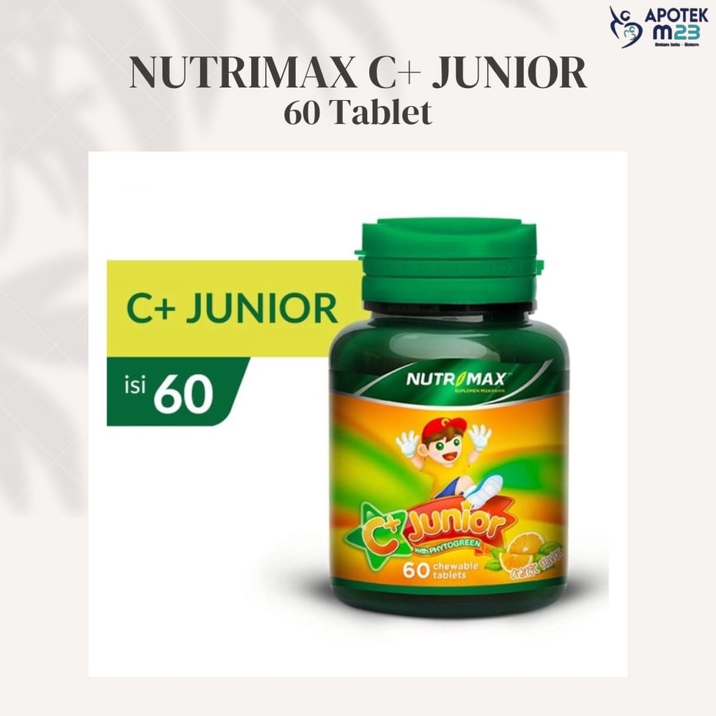 Jual NUTRIMAX C JUNIOR CHEWABLE TABLET 60S Shopee Indonesia