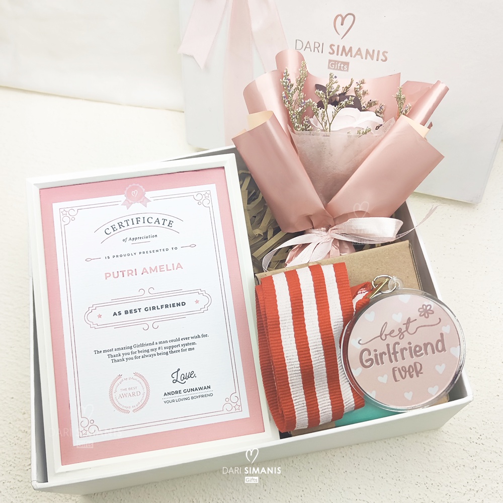 Jual PREMIUM Certificate Gift Box Paket Kado Custom Sertifikat