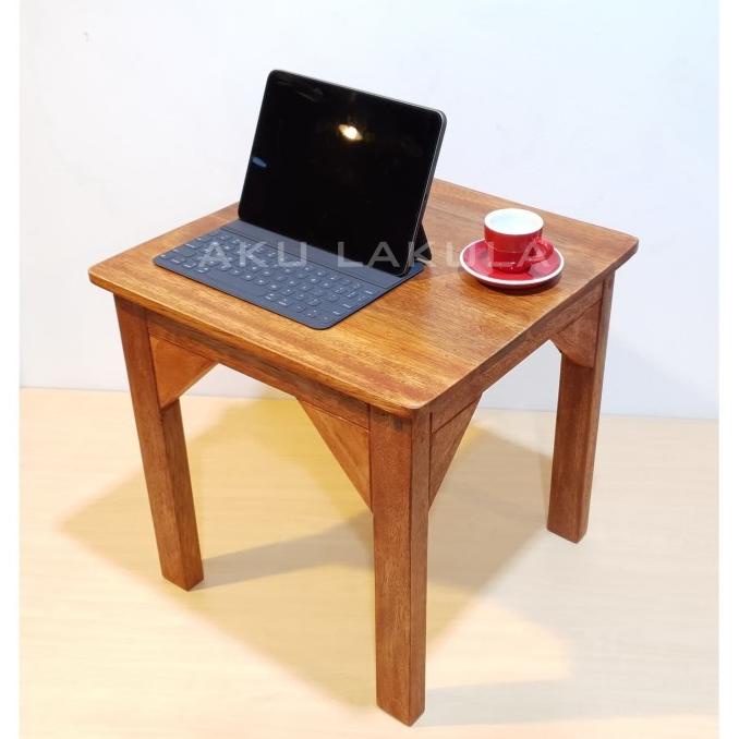 Jual Meja Ngopi Kayu Meranti Coffee Table Meja Cafe Serbaguna Cafe