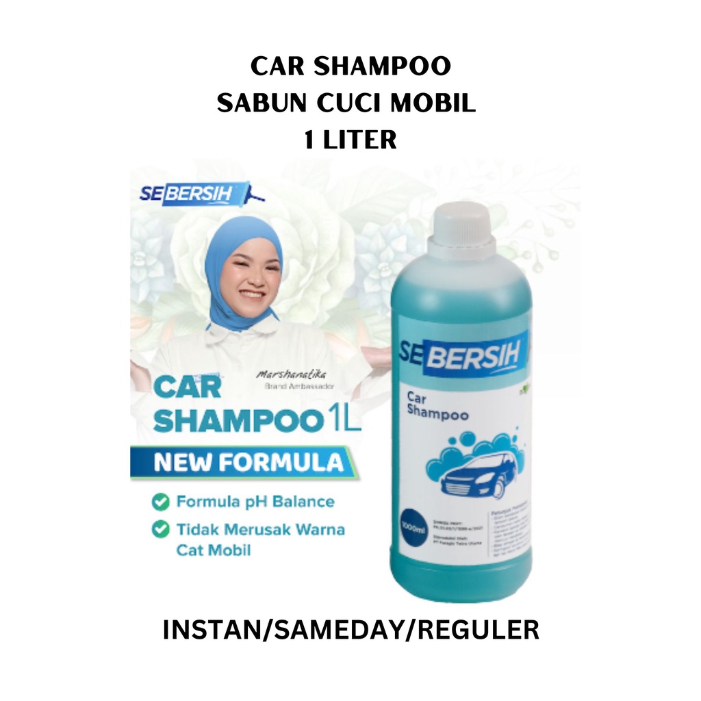 Jual SEBERSIH Car Shampo Sabun Cuci Mobil Carwash 1 Liter Shopee